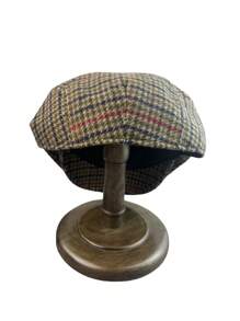 Houndstooth Flat Cap For Men Women Vintage Woollen Beret Cap Outdoor Casual Women Hat,Summer,Beach,Holiday,Festival,Travel - Brown - View 4