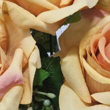 Pink Velvet Bouquet Artificial Flower For Wedding Decoration, Arrangements, Decorating Parties And Home - Champagne - View 5