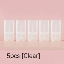 5pcs Deodorant Container Oval Empty 0.5oz 15ml - Twist-Up Refillable Plastic Tube For DIY Deodorants - Clear - View 7