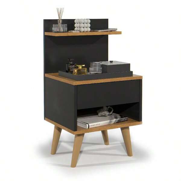 Criado Mesa Lateral Para Celular Quarto Sleep Estilo Retrô