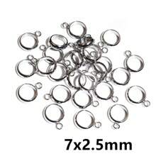 20 件不锈钢金色环形圈环圆形连接环 DIY 珠宝配件适用于手链项链