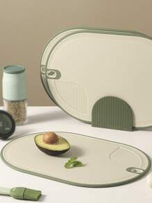 1 件装抗菌防霉切菜板，厨房切菜板，适用于水果和蔬菜， - 彩色 - 查看 4