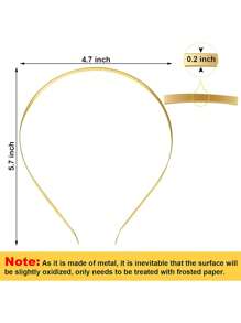 30/24/12 piezas de diademas de metal liso, marco de diadema DIY, diademas delgadas a granel para hombres y mujeres, accesorios para el cabello, diademas de color negro, plateado y dorado