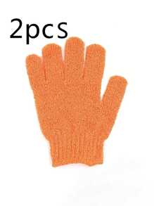 4/2/1pc Random Color Revitalizing Exfoliating Bath Gloves - Double Texture Gloves For Deep Cleansing & Polishing - Ideal For Spas, Massages & Body Scrubs - Soft & Durable Bathing Accessories