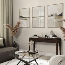 3pcs Unframed Abstract Art Prints Set, Modern Neutral Abstract Gallery Wall Art Set, 3 Scandinavian Prints Simpe Abstract Art Nordic Abstract Posters, Modern Abstract Art Canvas Wall Decoration Gifts Birthday Graduation