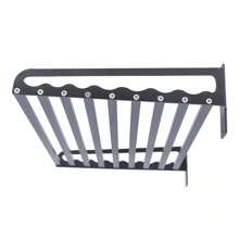 OUKANING Wall Mount Kitchen Microwave Oven Bracket Storage Cooker Holder Shelf Rustproof - 黑色 - 查看 5