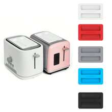 1pc/2pcs Dustproof Cover For Toaster,Silicone Toster Lid,Protecting Toaster From Dust,Dirt,Spills,Splash,Smudges And Bugs,Toaster Top Cover,Kitchen Appliances Protector,Toaster Accessories