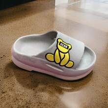Exclusive Bear Cloud Children's Slippers Check It Out - Màu Xám nhạt - Xem 1