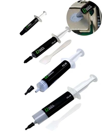 Pasta Térmica Dmix Silver Prata 1g 3g 5g 10g 15g ou 30gCom Pazinha Prata Seringa PS3 PS4 XBOX CPU GPU Processador Placa de video