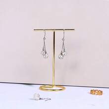 1pc/4pcs Premium Metal Jewelry Display Set, Necklace Bracelet Earring Ring Display Stand, Household Jewelry Organizer Rack, Ideal For Counter Jewelry Display & Gift For Women/Girls - Gold - View 8