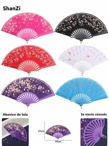 PAQUETE DE 12 ABANICOS DISEÑOS SUPER BONITOS - Multicolor - Ver 1
