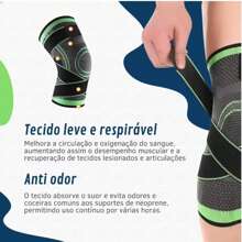 Rodillera ajustable de compresión para alivio del dolor, protección deportiva 9643SPP-Local-Pro-BR, bolsa, organizador, almacenamiento - Negro - Ver 5