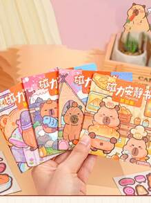 New Mini Cardboard Capybara Magnetic Quiet Book - Multicolor - View 10
