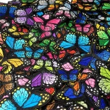 13/26/52/78pcs Butterfly Patches Random Iron On Embroidery Patches Applique For Clothing DIY Sewing Stickers Assorted Colors