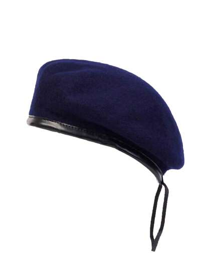 1 件装男士羊毛贝雷帽，可调节户外防晒休闲帽，适合秋冬季万圣节