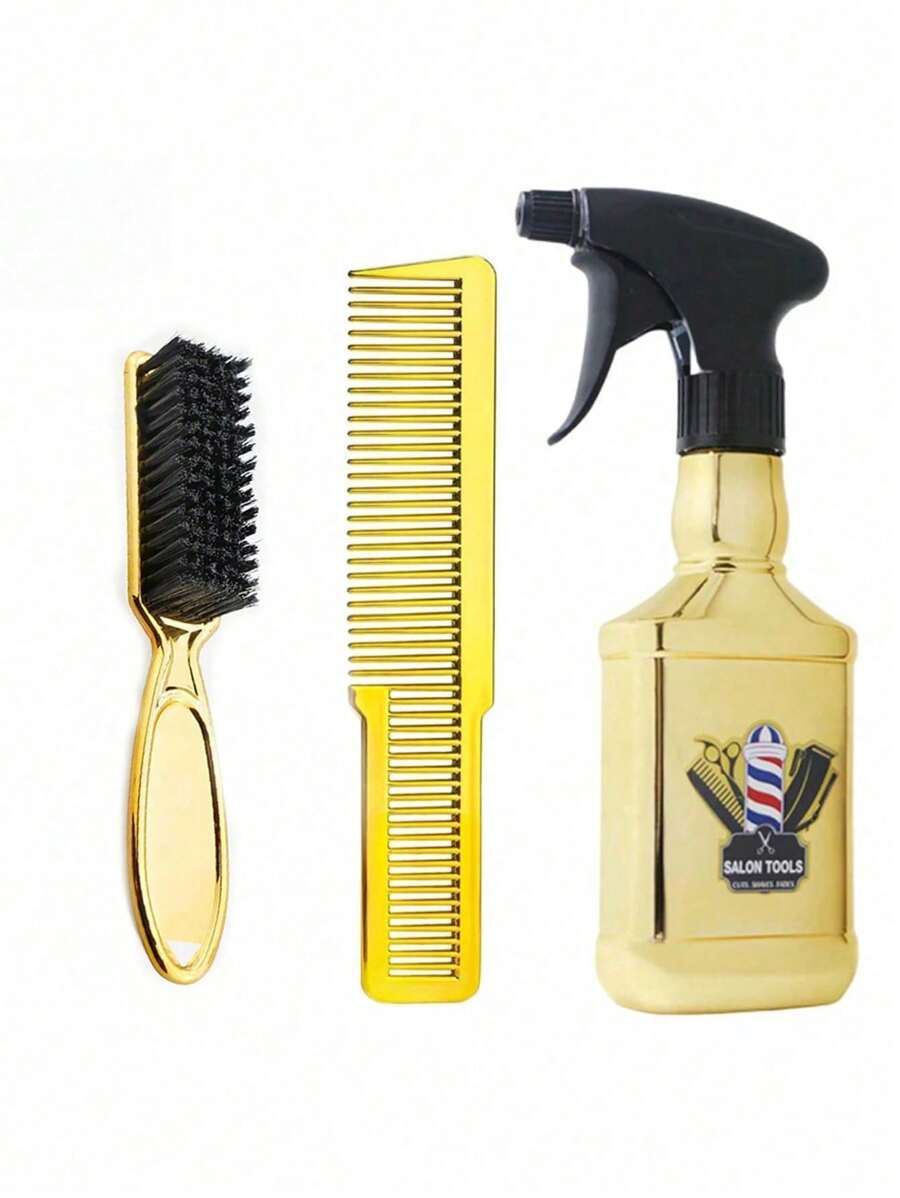 Juego de 3 piezas de suministros para peluquería, botellas