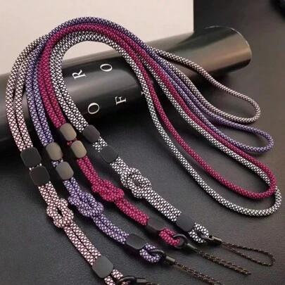 1 件手机长款挂绳腕带，可调节尼龙彩色挂绳，多功能斜挎手机挂绳，汽车钥匙扣卡通手机挂饰，适合女性男性女孩男孩手机包钥匙扣，兼容 相机吊坠（多种颜色可选）送给母亲、家人、朋友、生日、节日的礼物手机链