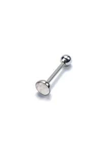 1pc Hypoallergenic 316L Titanium Steel Tongue Barbell, Fish Scale Gradients, 8/10/12/14/16mm Length, 7mm Diameter, 5mm Ball, 14G, Body Jewelry Piercing