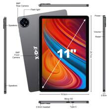 XGODY Android 14 Tablet 11 Inch 16GB+256GB 5G Wi-Fi 8-Core Dual Camera 13MP 8000mAh HD - Grey - View 10