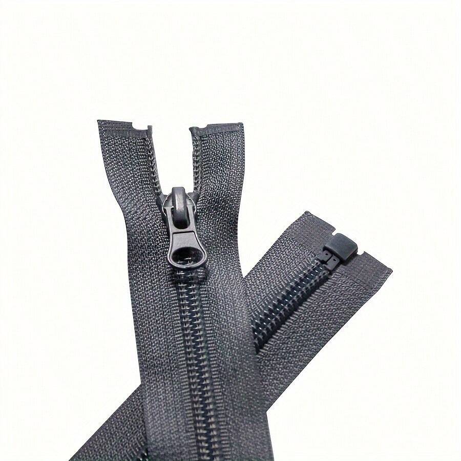10 chiếc khóa kéo nhựa nylon nhiều màu 5, khóa kéo trượt đơn tự khóa, nhiều kích cỡ, trượt êm, phụ kiện may cho túi, đệm và túi xách - 10 chiếc màu đen - Xem 1