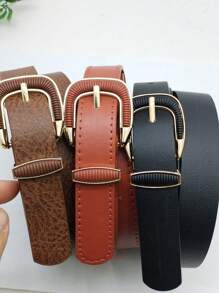 Women Belts - 藕粉色 - 查看 5