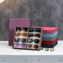 Un contenitore multifunzione multistrato in 8 scomparti in tessuto Oxford con perline e velluto, dal design giovanile, alla moda e senza tempo, adatto per conservare occhiali, gioielli, orologi e orecchini. Uno stile casual, un design semplice, facile da riporre, adatto a tutte le stagioni primavera, estate, autunno e inverno, sia per uomo che per donna. - Stile regolare - Visualizzare 8