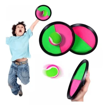 Kit 2 Raquetes + Bola Esporte Infantil Jogos para Praia Jogos Infantil