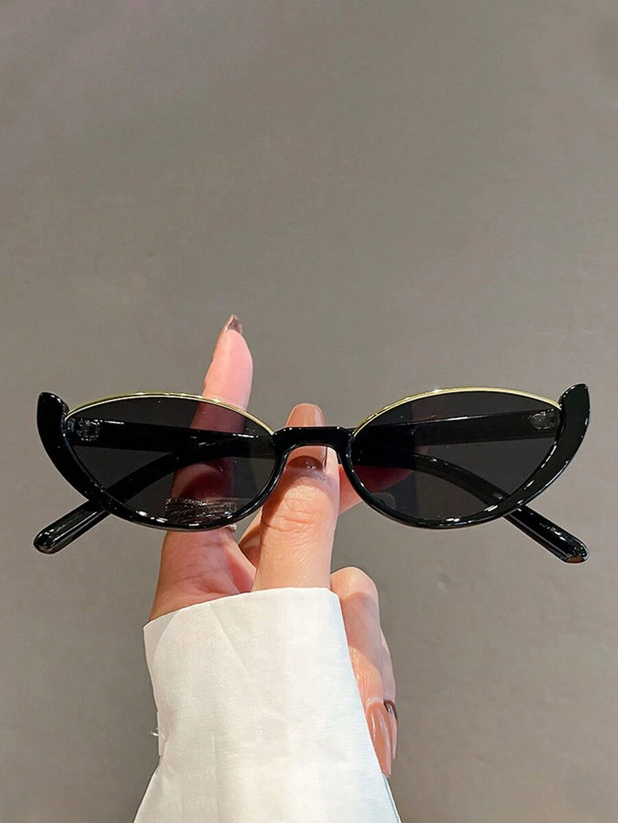 1 Cặp Kính Mắt Mèo Thời Trang Cho Nữ Cho Mùa Hè Và Du Lịch Phụ Kiện Kính Mát Đường Phố Phụ Kiện Bãi Biển Phụ Kiện Bãi Biển Cho Nữ Kính Mát Cơ Bản Thu Đông Trang Phục Cho Nữ Quần Áo Công Sở Thường Ngày Quà Tặng Lễ Hội Âm Nhạc Y2K Cho Kỳ Nghỉ Hè Bãi Biển, Ngoài Trời, Du Lịch Phong Cách Preppy Cho Trở Lại Trường Học - Màu Xám nhạt - Xem 1