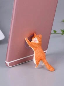 3 件套便携式通用可爱猫咪吸盘手机支架 - 彩色 - 查看 11