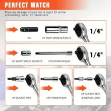 Bộ dụng cụ thủ công đa năng 53 món, thép crom vanadi, thích hợp để sửa chữa ô tô, xe máy, xe đạp, hộp kim loại bền - Nhiều màu - Xem 6