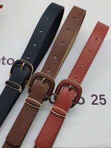 Women Belts - 藕粉色 - 查看 4