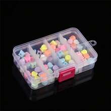 10 Gói Hộp Nhựa Sắp Xếp 8 Ngăn Trong Suốt Đựng Đồ Trang Sức Có Ngăn Chia Cố Định Cho Hạt Nghệ Thuật Thủ Công DIY Trang Sức Đồ Câu Cá - hộp lưu trữ - Xem 2