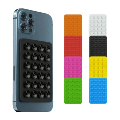 1 个硅胶吸盘手机壳背面 24 个孔用于手机吸盘支架壁挂式吸盘吸盘手机吸盘手机壳吸盘手机壳卡片盒礼品卡夹钱包名片夹信用卡夹女士女士男士