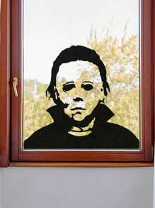 Halloween Holiday Decals Horror Living Room Sticker Funny Door Window Mirror Vinyl Art Decor For Car Window Home - Black - View 3