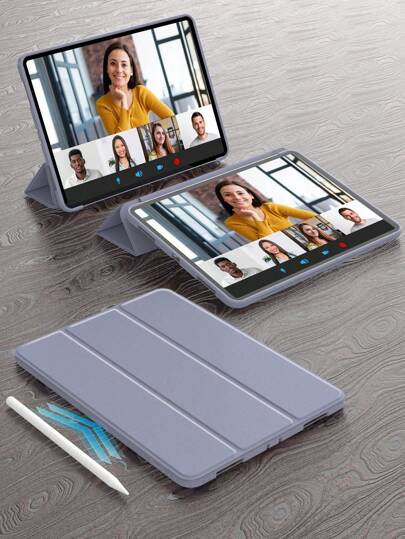 Apple 1pc Tablet Protective Case Compatible With Ipad Soft Anti-Fall Protection, Ultra-Thin/Smart Stand/Auto-Wake Compatible With Ipad 9.7/10.2/10.9/11/12.9, 10th Gen, Air 11, Air4/5/6