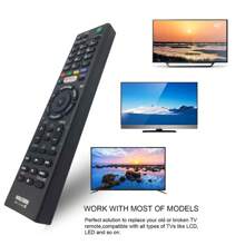 TCHDNZRC RMT-TX100D 替换遥控器兼容索尼智能电视 KDL-55W755C KDL-55W756C KDL-50W80xC KDL-50W75xC KDL-50W755C KDL-50W756C KDL-43W808C KDL-43W809C KDL-43W75xC