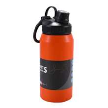 1pc Simple Large Capacity Stainless Steel Insulated Water Bottle Outdoor Hiking Sports Portable Straight Design Water Cup Customized