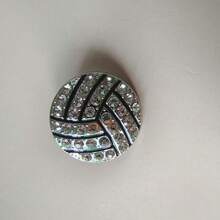 New Arrival DIY Rhinestone Ball-Shaped Brooch, Zinc Alloy Football/Soccer Design Accessory, European & American Creative Style - Sports Five-piece Suit - View 6