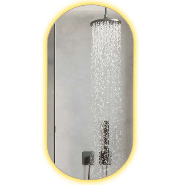 Espelhos Oval Grande Sem Moldura Led QUENTE