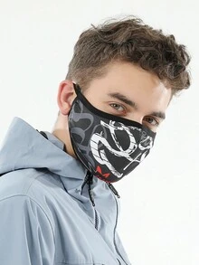 1 件男女通用拼色保暖口罩，防风户外面罩，舒适亲肤，适合秋冬季 - 彩色 - 查看 9