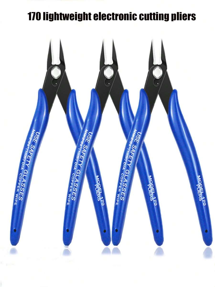 Model 170 Electronic Cable Pliers, Precision Wire Cutters And Zipper Pliers, Hand Tools, Industrial Grade Scissors, Heavy Duty Cutting Pliers For Electrical, Household, Multi-Purpose Pliers, Tools For Men