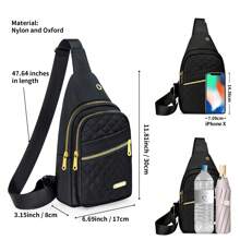 SHEIN X Milania Crossbody Small Sling Backpack Sling Bag For Women Men, Chest Bag Daypack Crossbody For Travel Sport Running Hiking