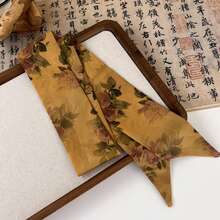 1pc Elegant Retro Chinese Style Turmeric Color Hair Band For Women, Daily Wear - Multicolor - View 9