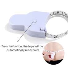 1pc 60IN/1.5m Auto-Retract Ruler - Simple & Stylish, Waist Measurement Tape, Portable Retractable Height Measure Tool, Industrial Sewing & Cutting Ruler Gym Accessories, Deporte, Gimnasio, Ejercicio En Casa, Maquinas De Gimnasio, Entrenamiento En Casa