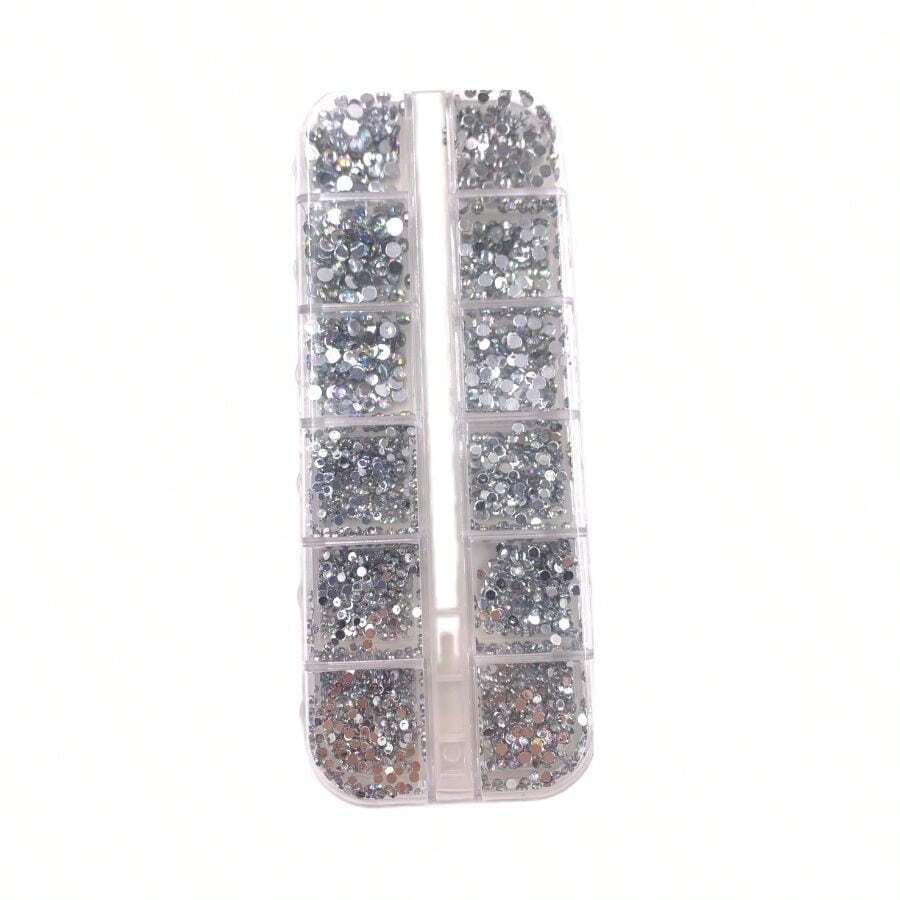 Nail Art Decoration 18 Types Of Colorful Rhinestone Case Beauty - 米色 - 查看 1