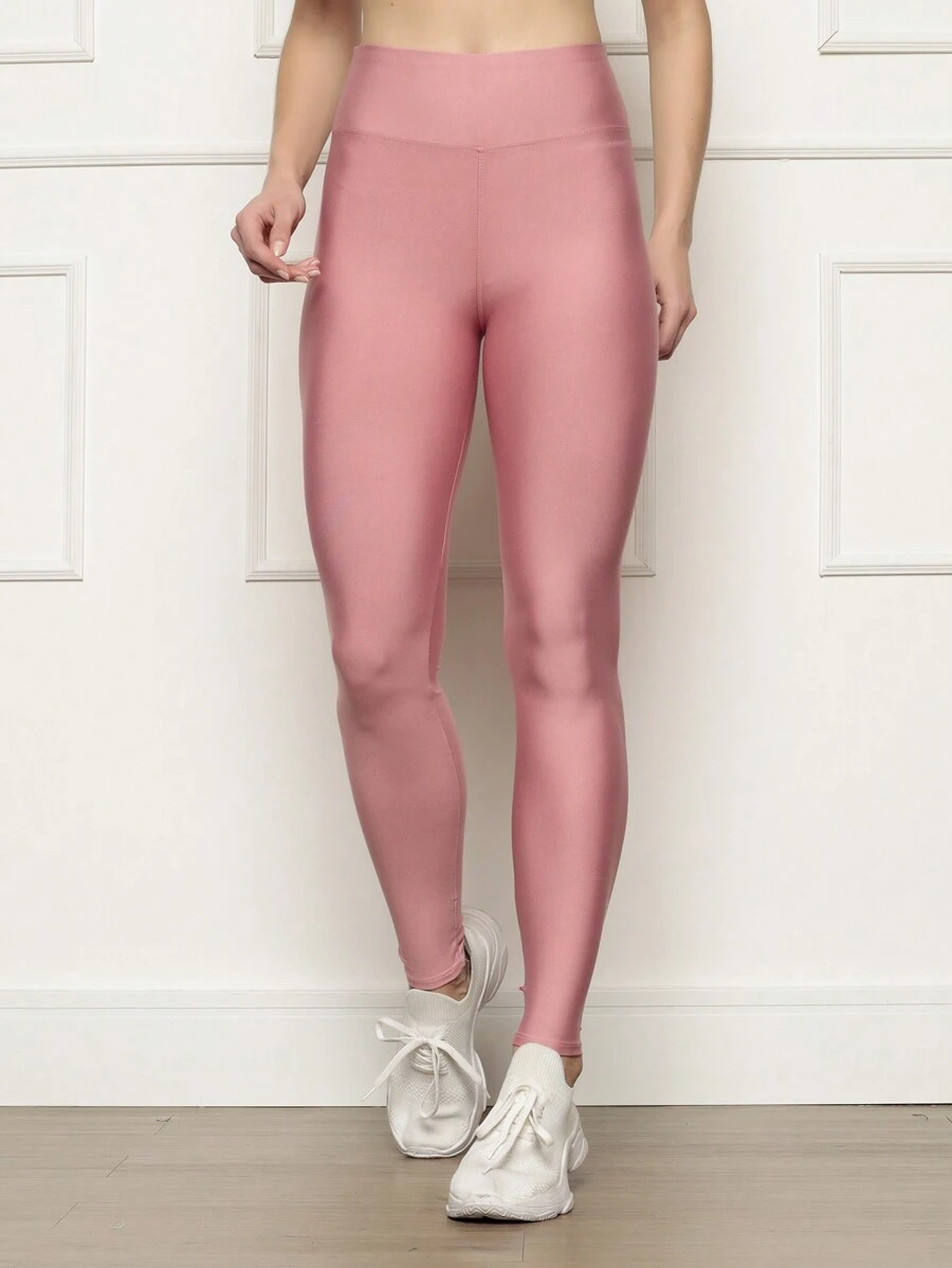 Women's Sports Leggings - 乾枯玫瑰色 - 查看 1
