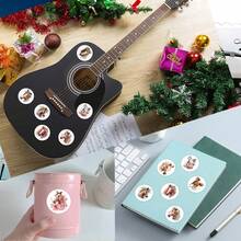 500 miếng dán băng keo tròn - Miếng dán hình ngựa hoa cuộn bằng nhựa vinyl dùng cho sổ lưu niệm, sổ ghi chép, máy tính xách tay, cản xe, ván trượt, bình nước, máy tính, điện thoại, phim hoạt hình anime - Nhiều màu - Xem 6