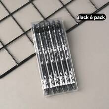 12 支装多色圆珠笔套装带橡皮擦，可擦除伸缩，替换芯，0.5 毫米超细笔尖，实用圆珠笔套装，圣诞节文具礼物，酷炫笔，返校