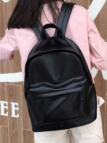 Black Backpack, Waterproof & Portable, Suitable For Travel, Work, Gym, Outdoor, Casual Nylon Design, Fit For Students, Men, College Students, Teenagers, High School, University Essential - Black - View 6