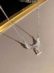 6 chiếc vòng cổ mặt trái tim pha lê hồng Y2K Hàn Quốc dành cho nữ cô gái Punk Gothic dây chuyền xương đòn trang sức thẩm mỹ đám cưới ngày lễ tình nhân - Nhiều màu - Xem 3